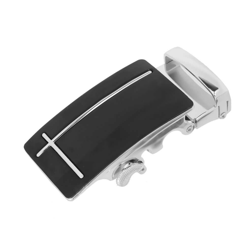 Alloy Automatic waistband Buckle Man belt buckle replacement repair accessory Fashion Men's Business Metal buckle Black color